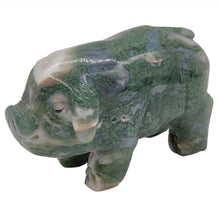 Load image into Gallery viewer, Moss Agate Pig # 99