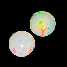 Load image into Gallery viewer, White Opal Round Gemstone x2