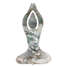 Load image into Gallery viewer, Moss Agate Goddess P.I # 107