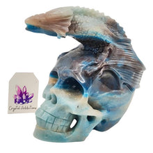 Load image into Gallery viewer, Trolleite Skull with Flying Dragon # 178
