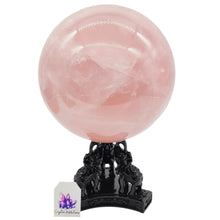 Load image into Gallery viewer, Rose Quartz Sphere with Star # 28