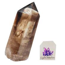 Load image into Gallery viewer, Smoky Quartz + Citrine + Blue Needle Feather Point #99