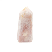 Load image into Gallery viewer, Flower Agate Point + Amethyst Inclusions # 190