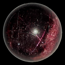 Load image into Gallery viewer, Garnet Sphere with Star # 46