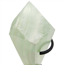 Load image into Gallery viewer, Pistachio Calcite Wand + Stand # 98