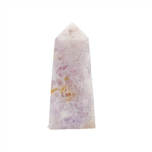 Load image into Gallery viewer, Flower Agate Point + Amethyst Inclusions # 67