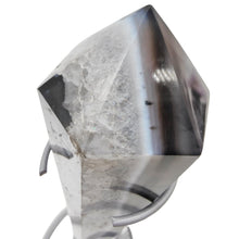 Load image into Gallery viewer, Black Banded Agate Wand + Stand # 167