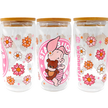 Load image into Gallery viewer, Glass Tumbler with Bamboo Lid