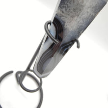 Load image into Gallery viewer, Black Banded Agate Wand + Stand # 28