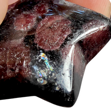 Load image into Gallery viewer, Arfvedsonite + Garnet Star # 106