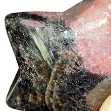 Load image into Gallery viewer, Arfvedsonite + Garnet Star # 77