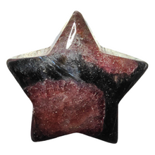 Load image into Gallery viewer, Arfvedsonite + Garnet Star # 77