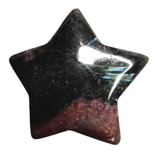 Load image into Gallery viewer, Arfvedsonite + Garnet Star # 77