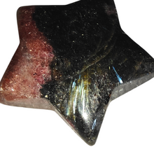 Load image into Gallery viewer, Arfvedsonite + Garnet Star # 77