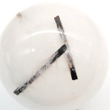 Load image into Gallery viewer, Black Tourmaline in Quartz Sphere # 131