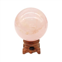 Load image into Gallery viewer, Rose Quartz Sphere + Star # 87