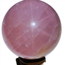 Load image into Gallery viewer, Rose Quartz Sphere + Star # 87