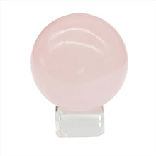 Load image into Gallery viewer, Rose Quartz Sphere + Star # 89