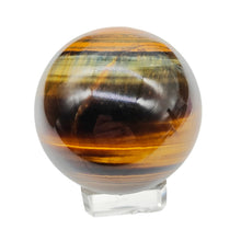 Load image into Gallery viewer, Blue Tiger's Eye Sphere # 59