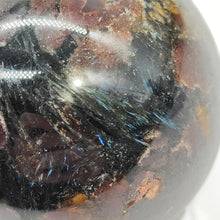 Load image into Gallery viewer, Arfvedsonite + Garnet Sphere # 194