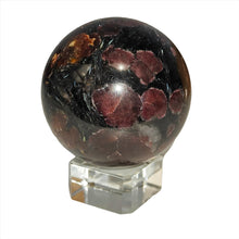 Load image into Gallery viewer, Arfvedsonite + Garnet Sphere # 194