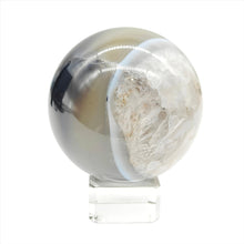 Load image into Gallery viewer, Black Agate Sphere # 176