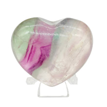 Load image into Gallery viewer, Rainbow Fluorite Heart # 108