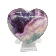 Load image into Gallery viewer, Rainbow Fluorite Heart # 90