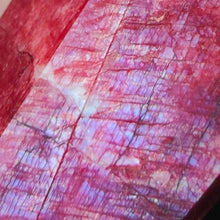 Load image into Gallery viewer, Red Moonstone Wand + Stand # 151