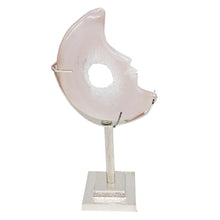 Load image into Gallery viewer, Druzy Agate Moon + Stand # 184