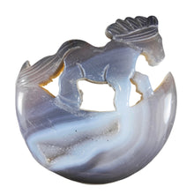 Load image into Gallery viewer, Druzy Agate Horse Moon # 48