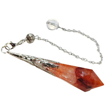Load image into Gallery viewer, Fire Quartz Pendulum # 184
