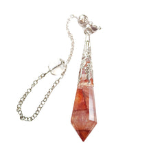 Load image into Gallery viewer, Fire Quartz Pendulum # 105
