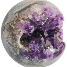 Load image into Gallery viewer, Amethyst Druzy Cluster Sphere # 111