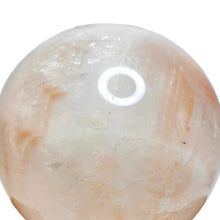 Load image into Gallery viewer, Fire Quartz Sphere + Custom Wood Stand # 76