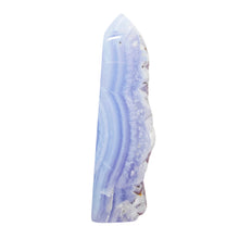 Load image into Gallery viewer, Blue Lace Agate Druzy Point # 17