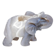 Load image into Gallery viewer, Agate Druzy Elephant # 56
