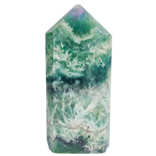 Load image into Gallery viewer, Snowflake Rainbow Fluorite Tower P.I # 137