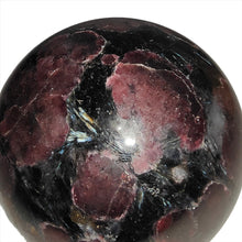 Load image into Gallery viewer, Arfvedsonite + Garnet Sphere # 145