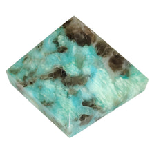 Load image into Gallery viewer, Amazonite + Smoky Quartz Pyramid # 144