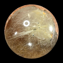 Load image into Gallery viewer, Scenic Garden Quartz with Golden Rutile Sphere # 52