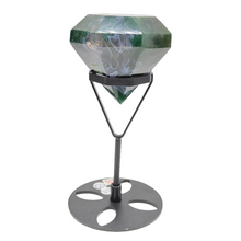 Load image into Gallery viewer, Moss Agate Diamond + Stand # 158