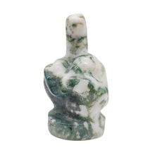 Load image into Gallery viewer, Moss Agate Rude Finger # 194