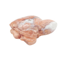 Load image into Gallery viewer, Pink Flower Agate Turtle # 199