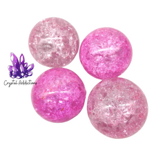 Load image into Gallery viewer, Fire & Ice Quartz Spheres - Pink