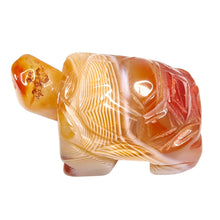 Load image into Gallery viewer, Orange Banded Agate Turtle # 98