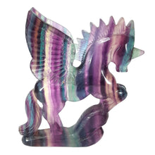 Load image into Gallery viewer, VERONICA VAN MASTRIGT - Rainbow Fluorite Pegasus # 90