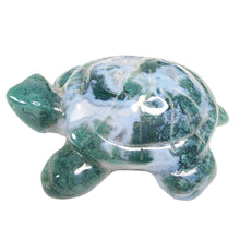 Load image into Gallery viewer, Moss Agate Turtle # 137