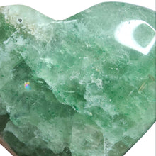 Load image into Gallery viewer, Green Strawberry Quartz Heart # 143