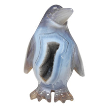 Load image into Gallery viewer, Agate Druzy Penguin # 124